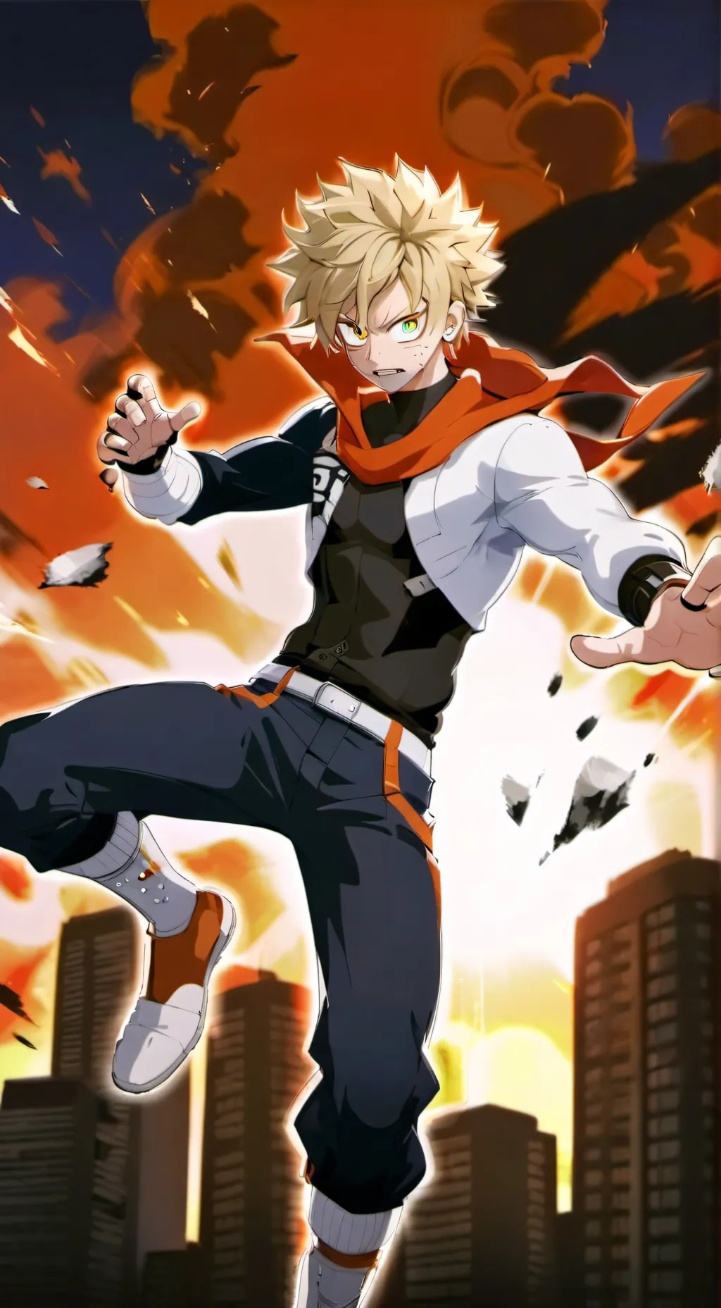 ai character: Bakugo background