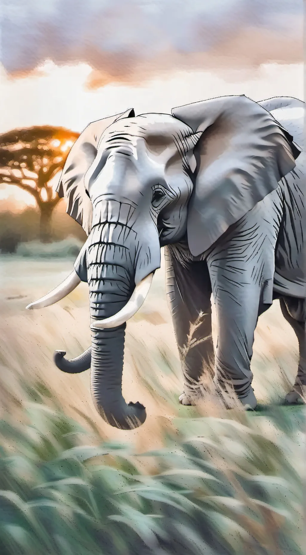 ai character: Elephant background