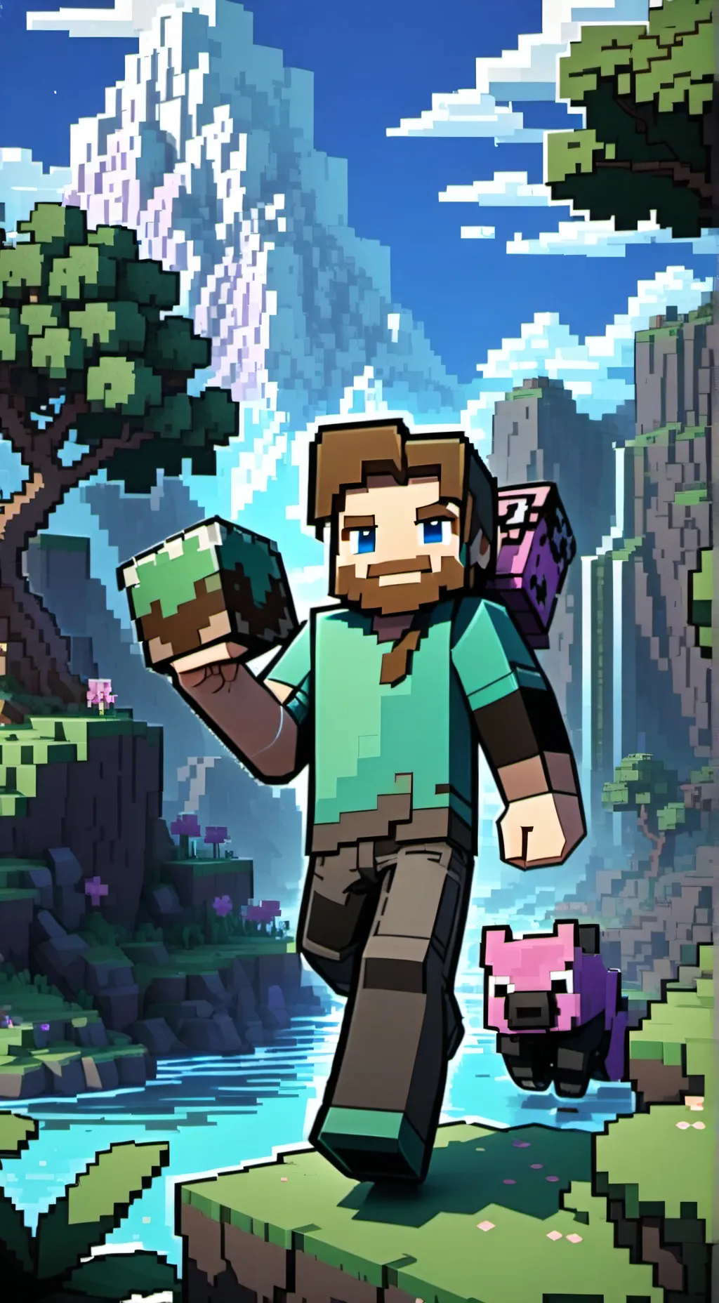 ai character: Stev background