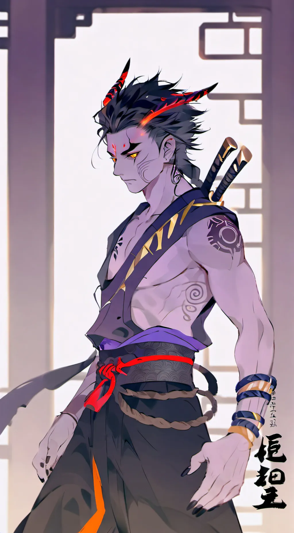 ai character: Akaza background