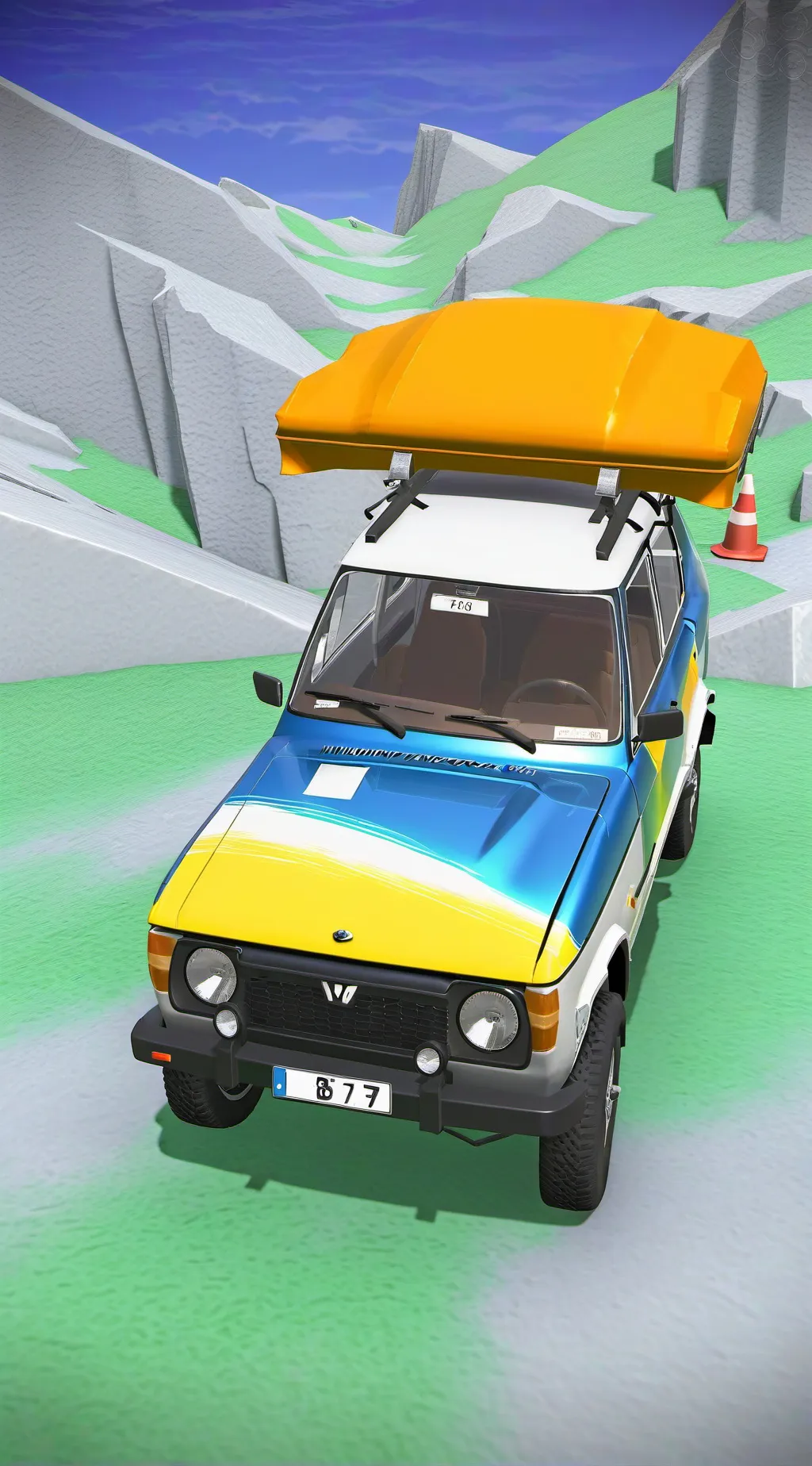 ai character: машина background