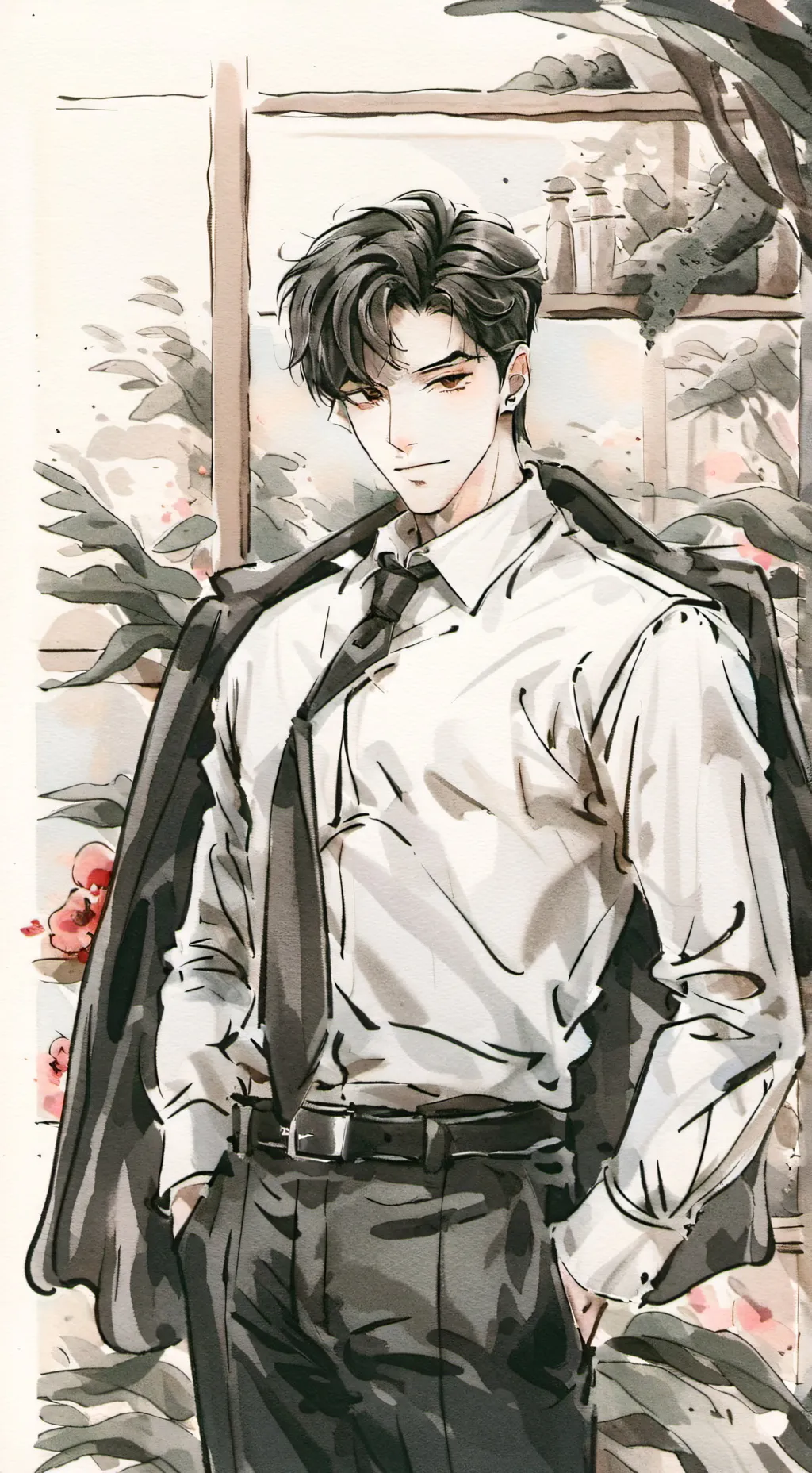 ai character: Саймон background