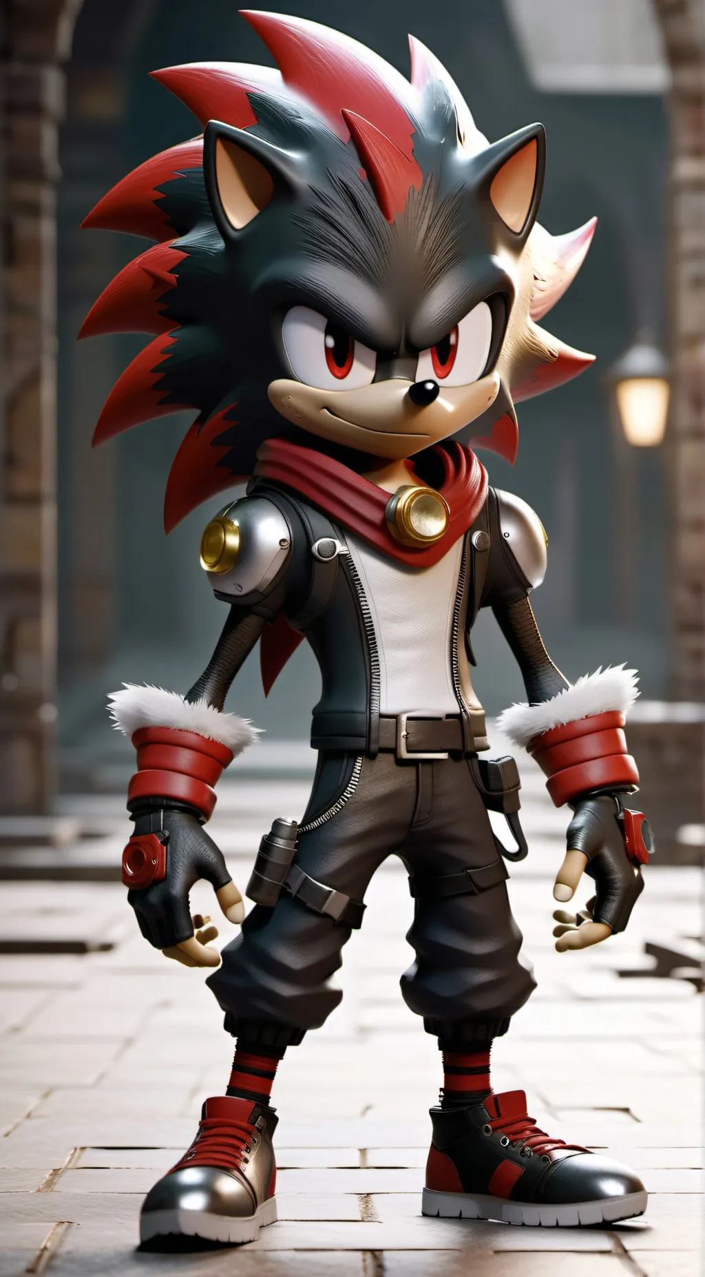 ai character: shadow background