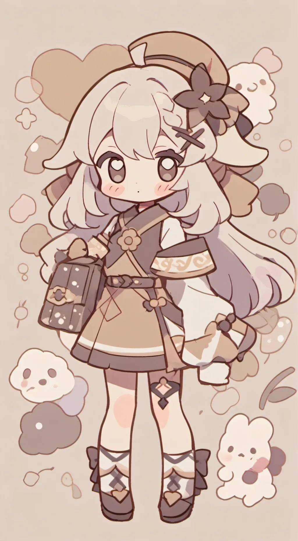 ai character: Yandare tex background