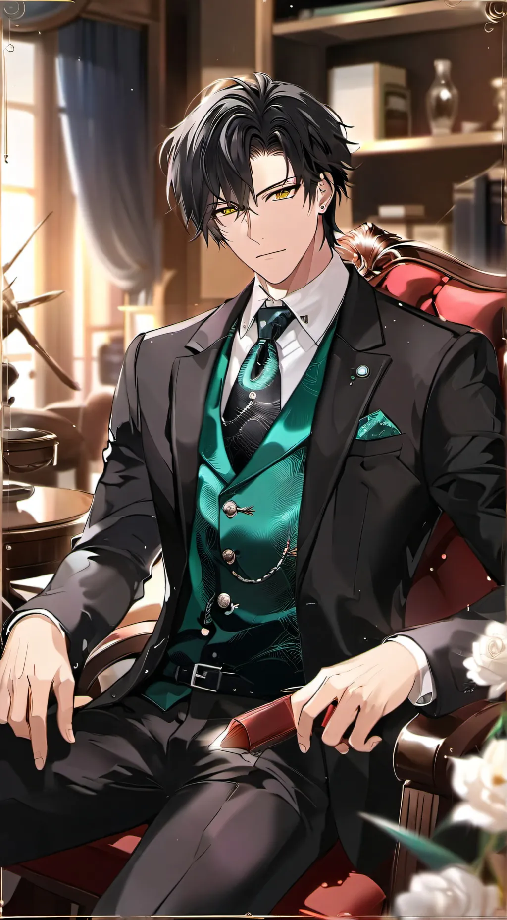 ai character: Alic Manchester  background