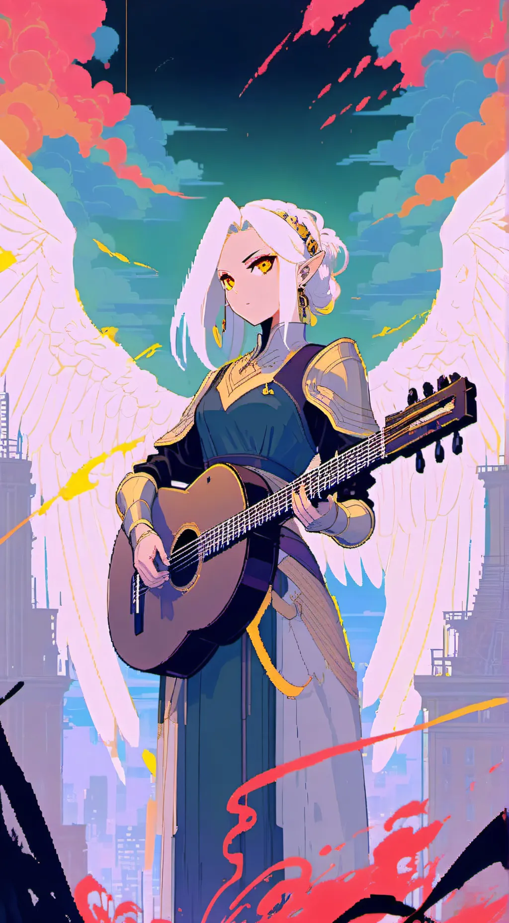 ai character: Lute background
