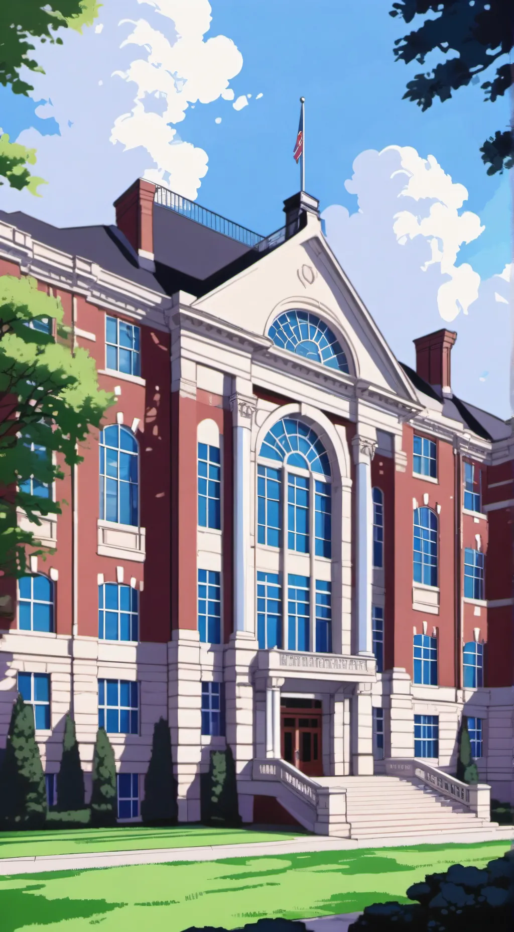 ai character: highschool  background