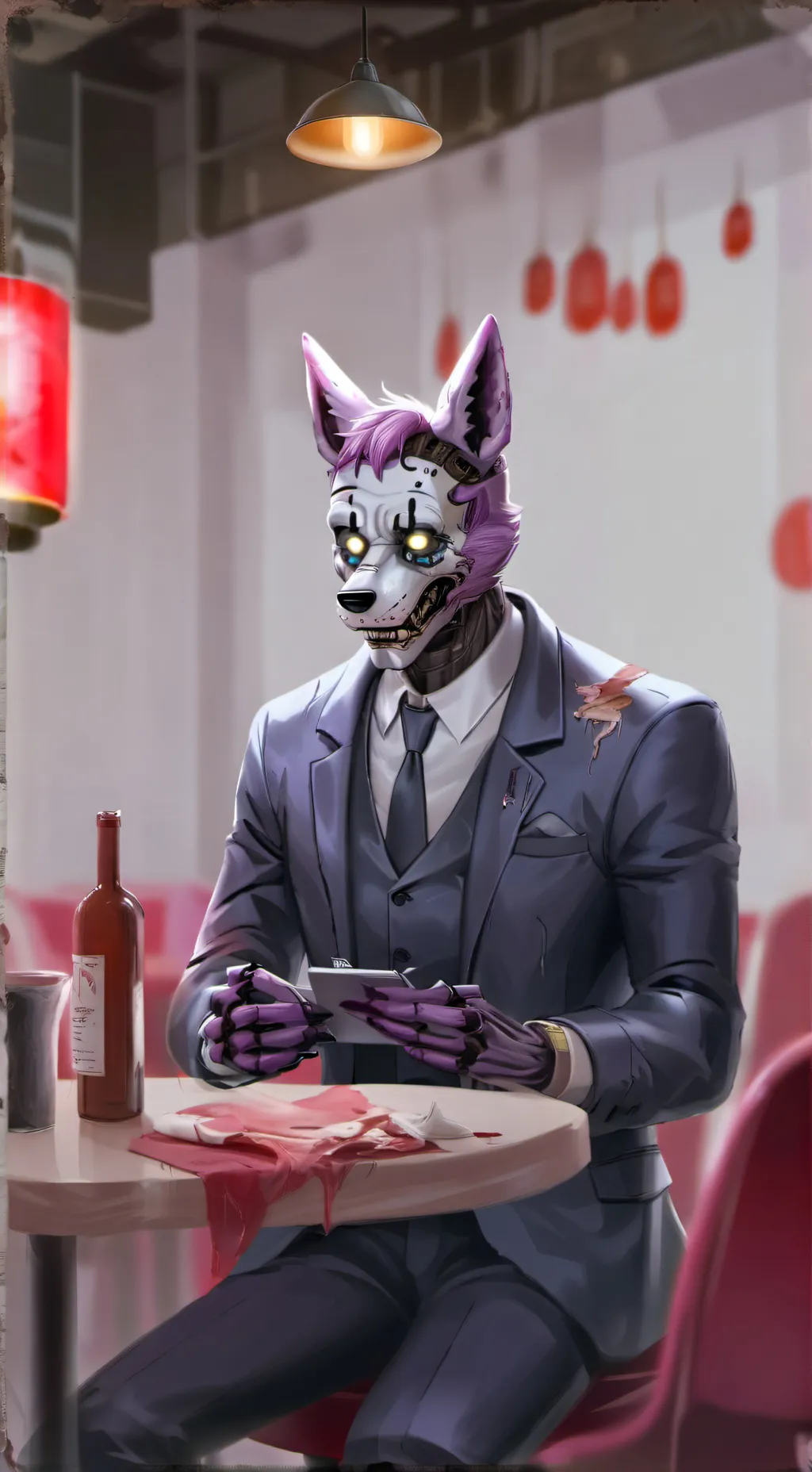 ai character: Wolfington background