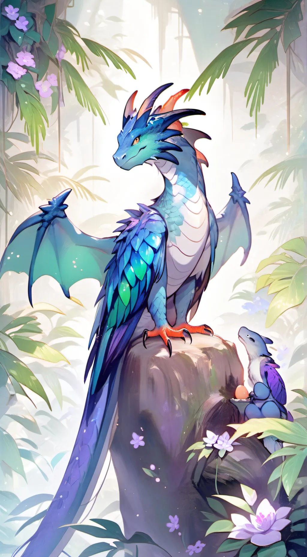 ai character: queen glory background