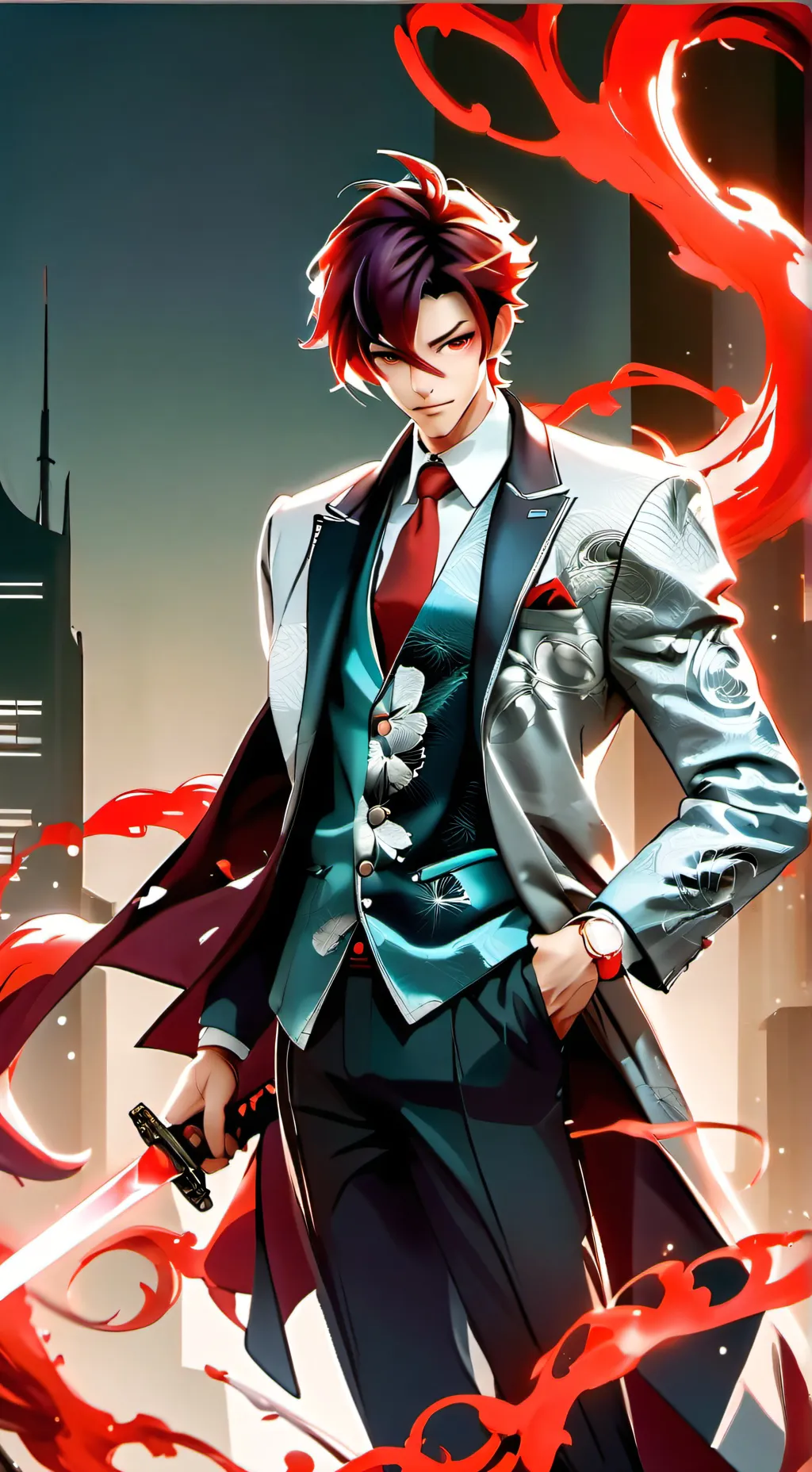 ai character: Red Slayer background