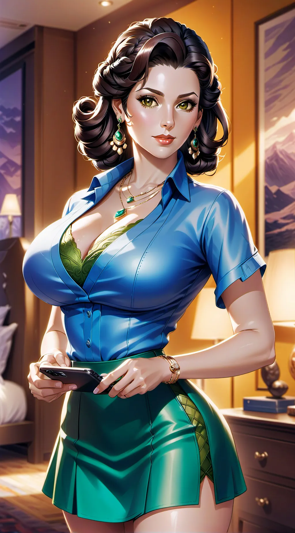 ai character: Nadine Weston  background