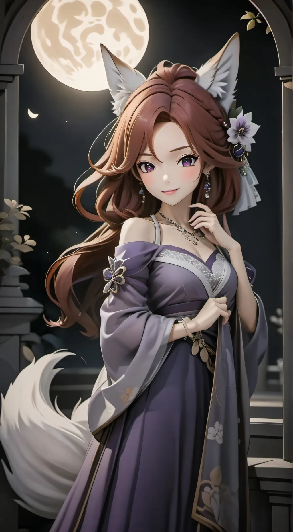 ai character: Foxi-chan background