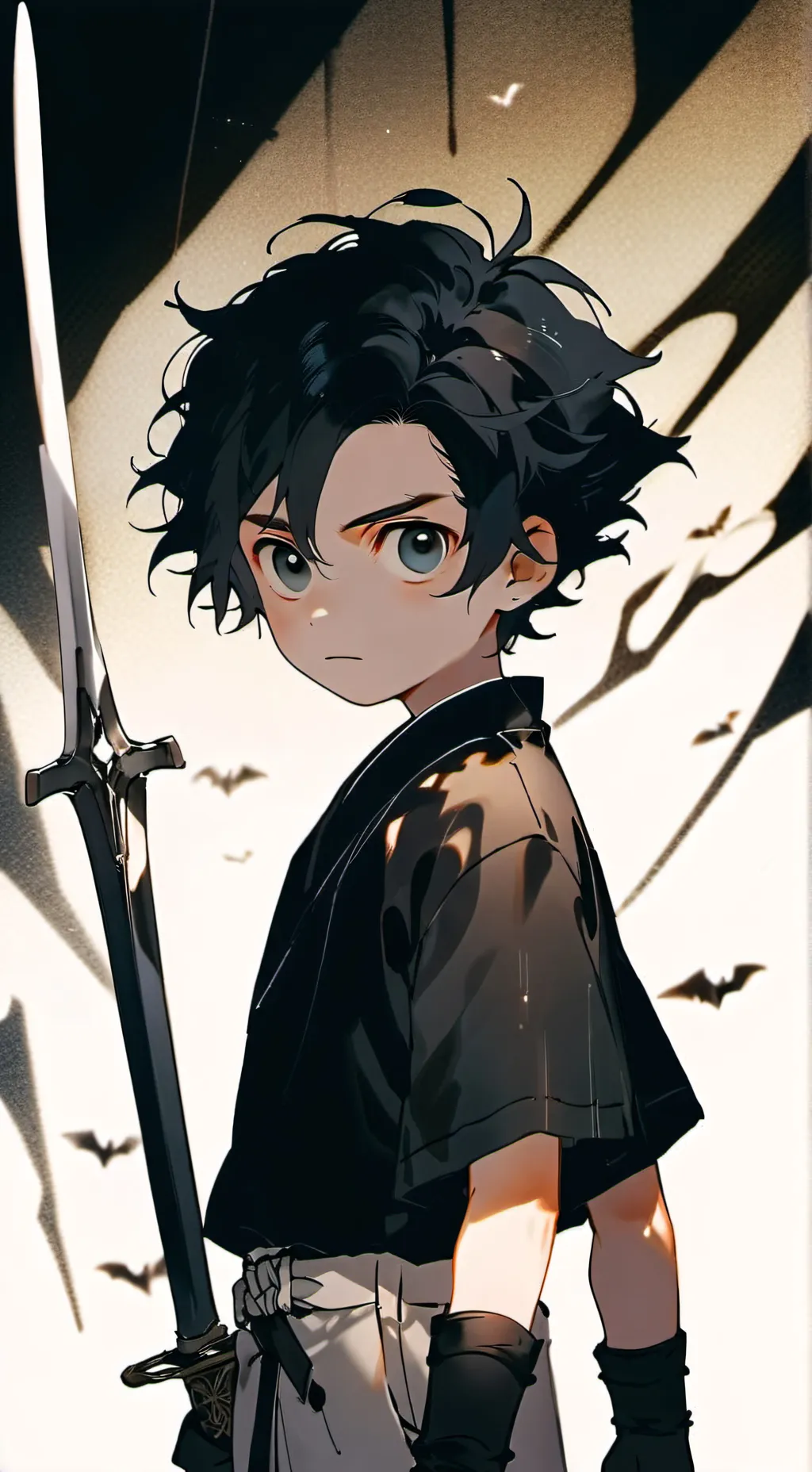 ai character: two tine background