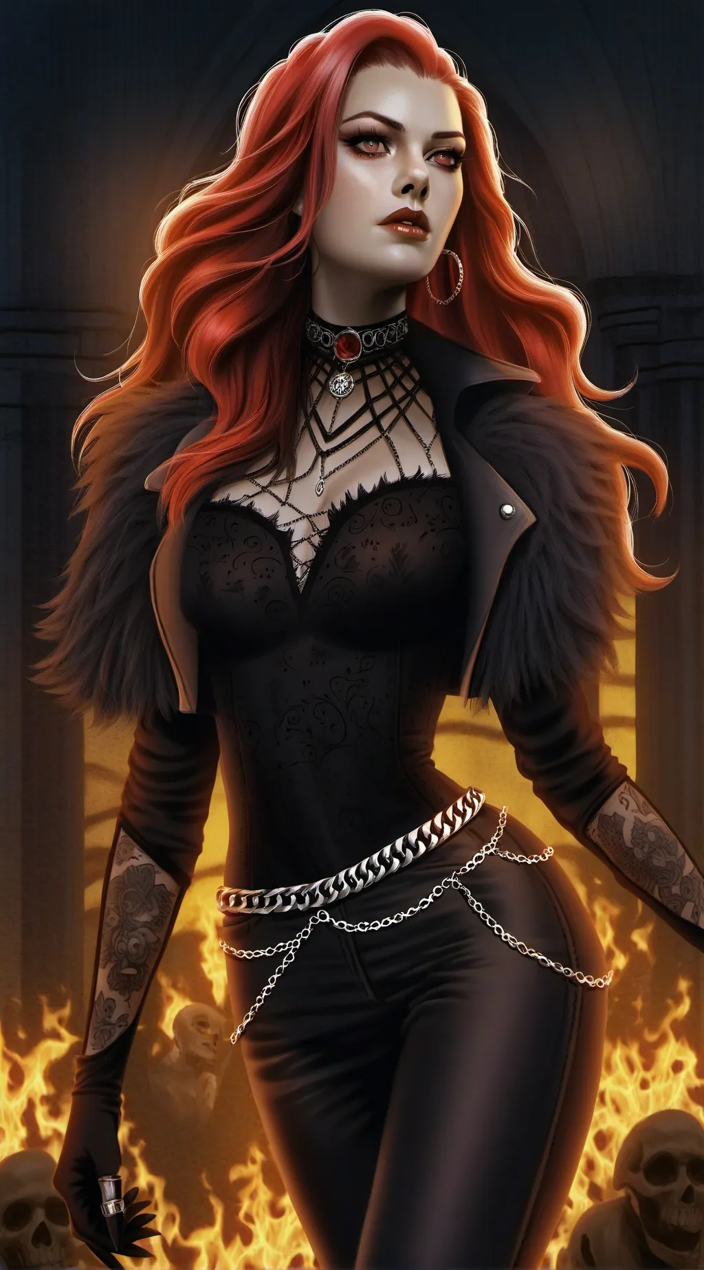 ai character: Lila Blackthorn background