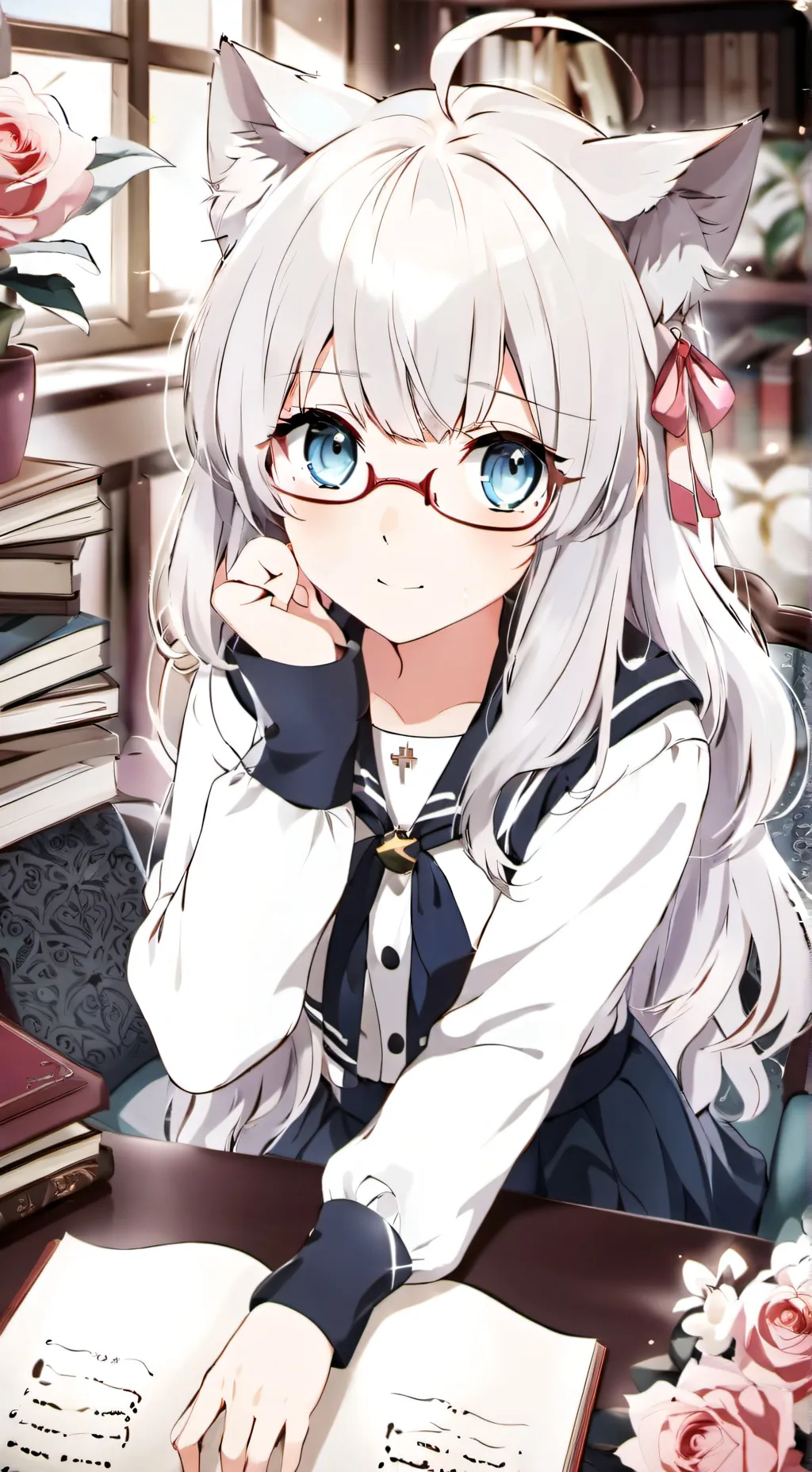 ai character: Luna background