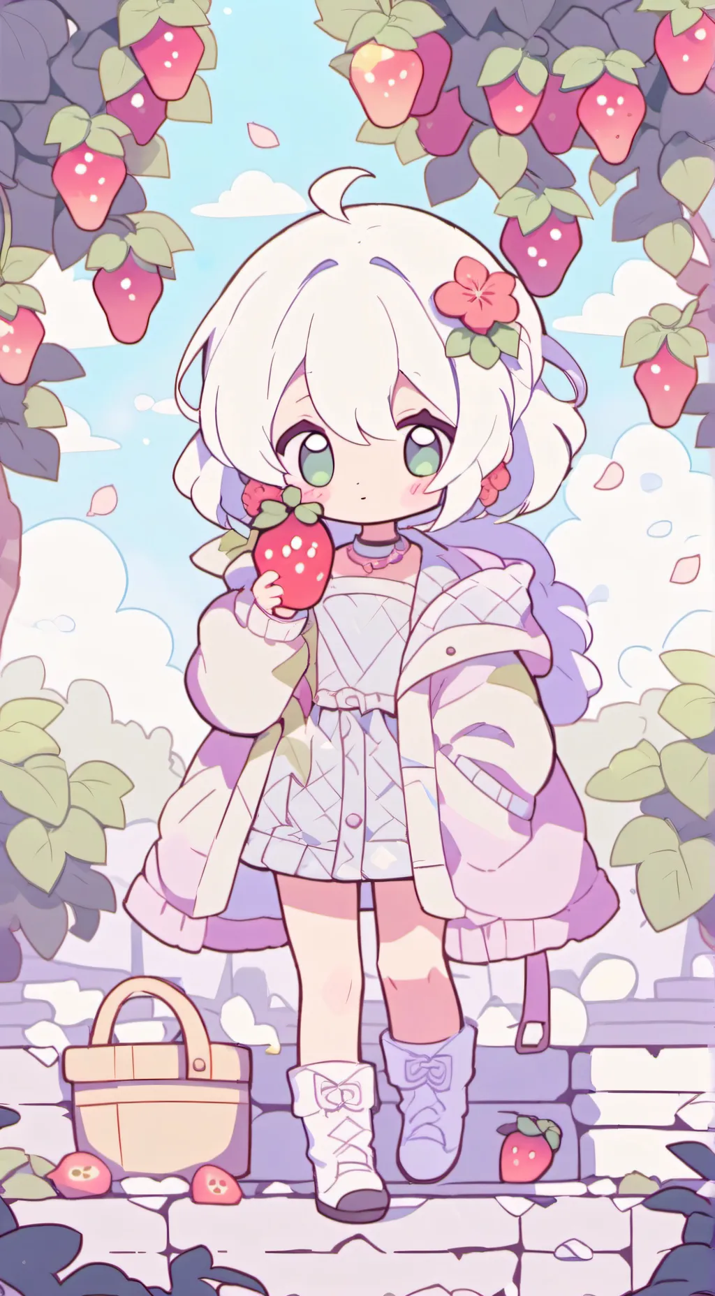 ai character: (GROW A GARDEN🌱)  background