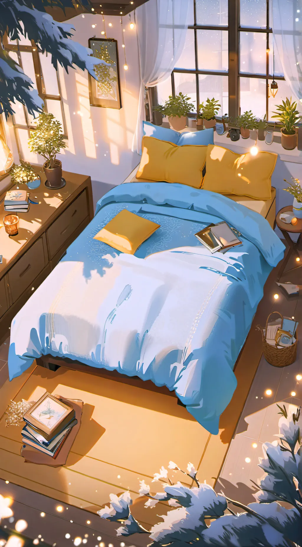 ai character: SLEep OvEr background