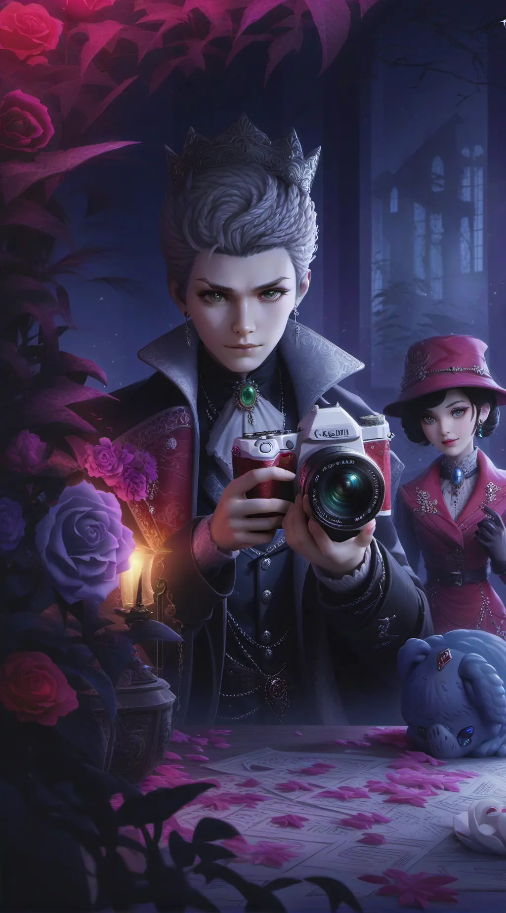 ai character: picture background