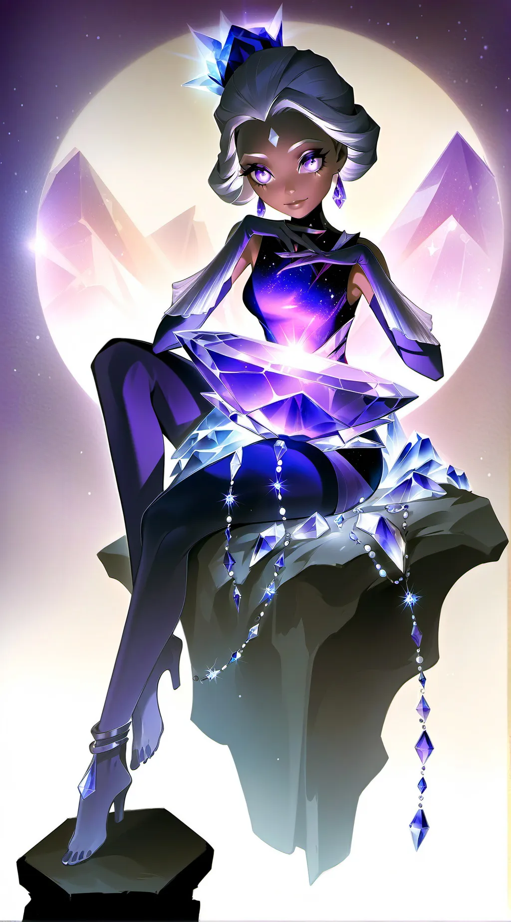 ai character: Amethyst Huana background