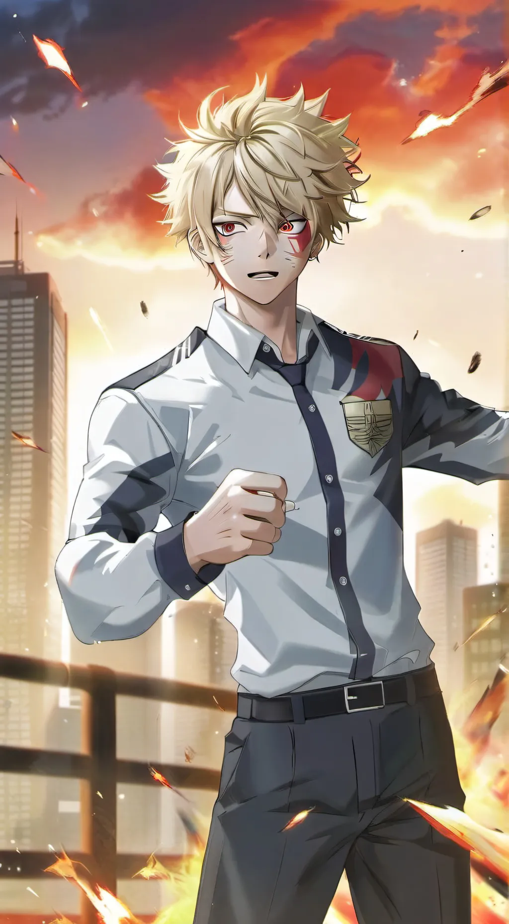 ai character: Bakugo background