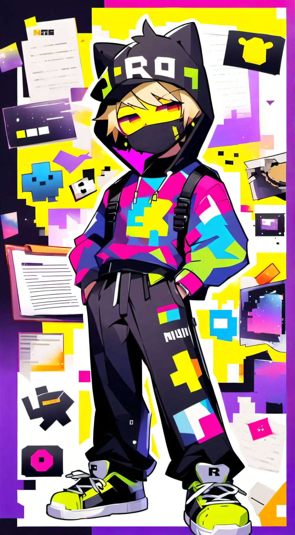 ai character: fs danganronpa background