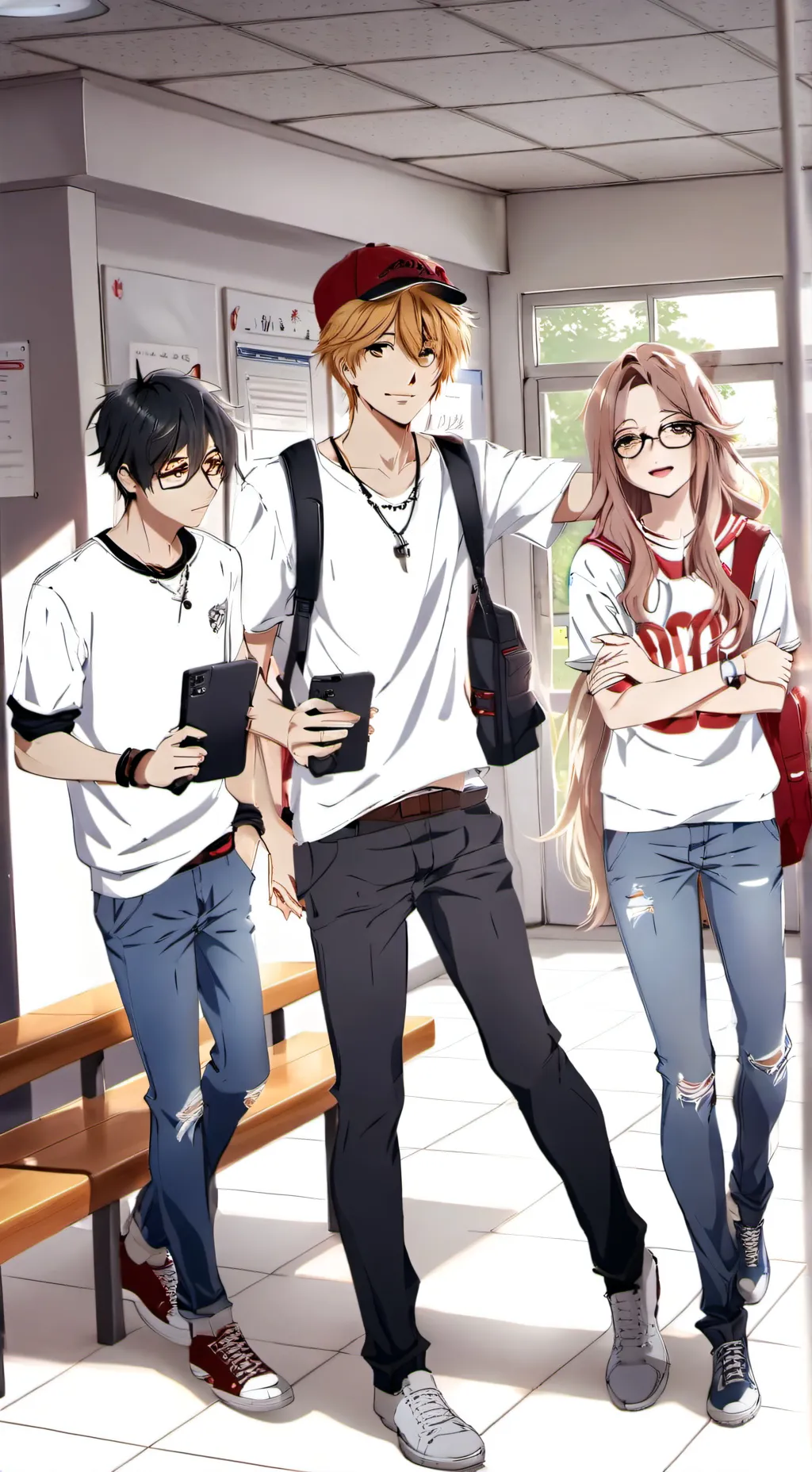 ai character: escuela diferente? background