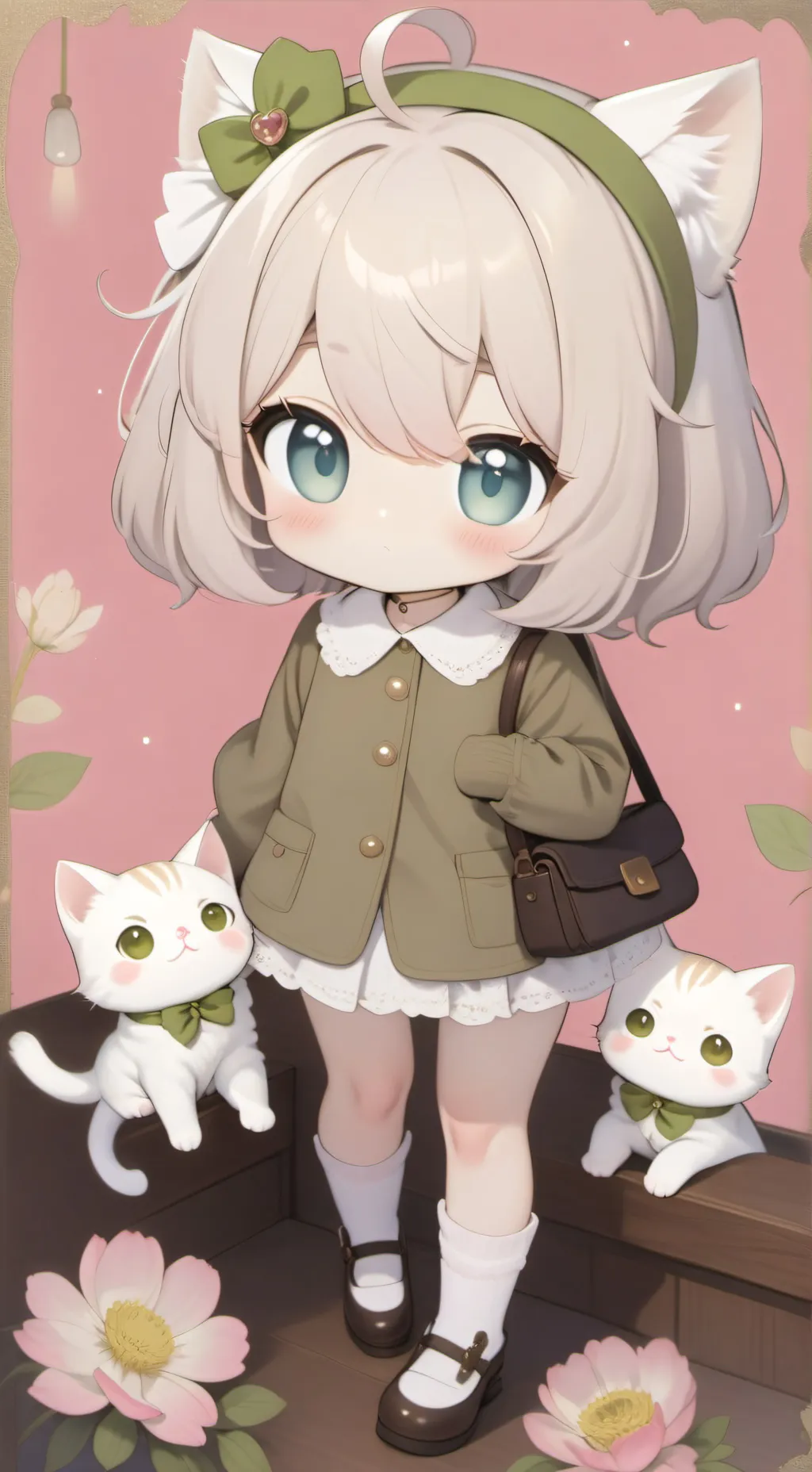 ai character: neko del orfanato background