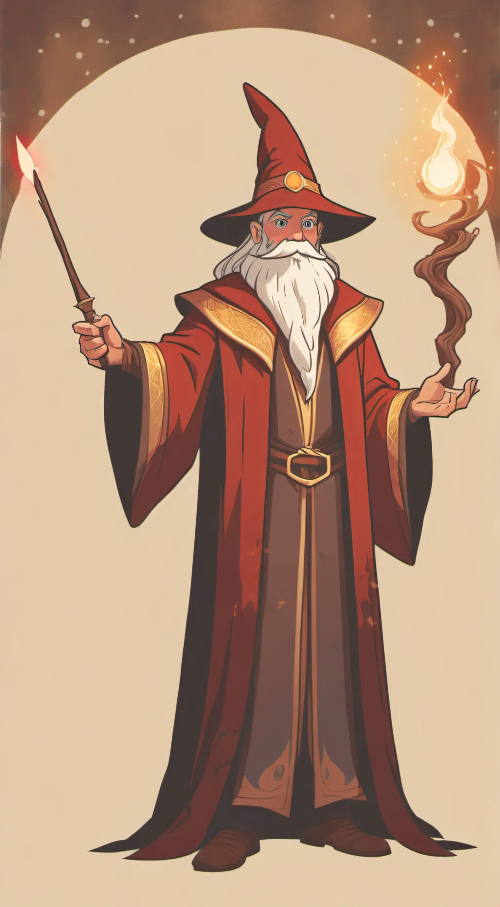 ai character: Harry the wizard background
