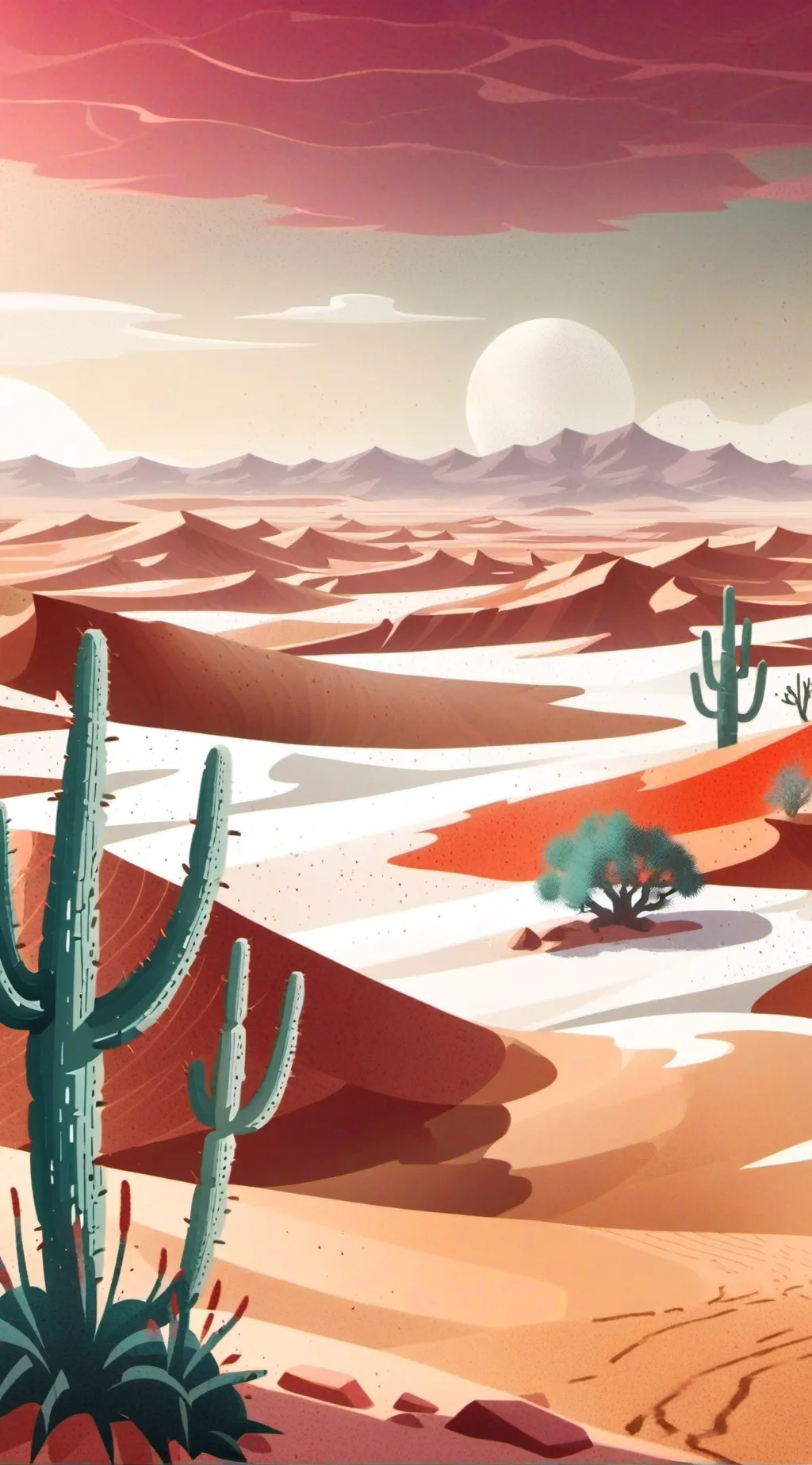 ai character: Desert trap background