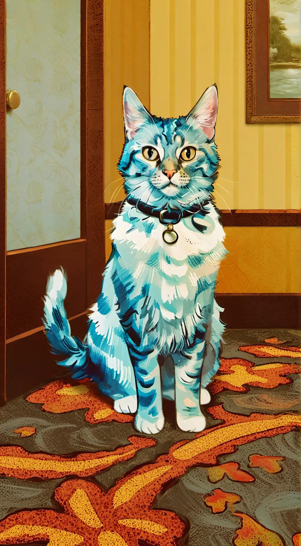 ai character: Cat background