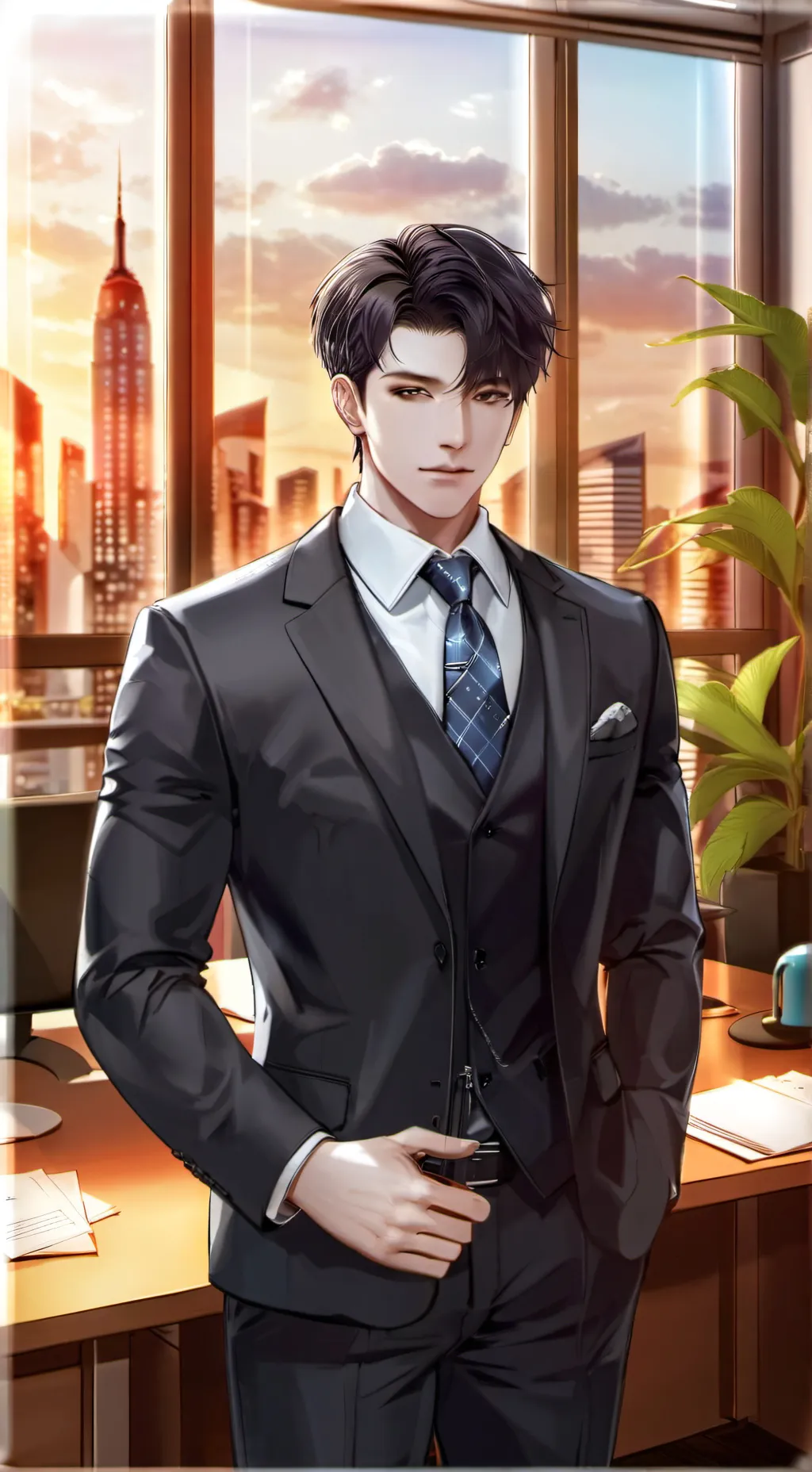 ai character: KPDH boss background