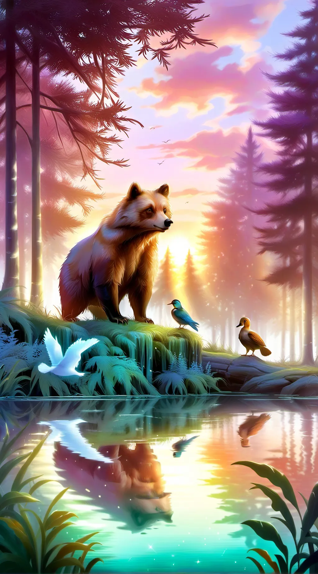 ai character: animal League!  background