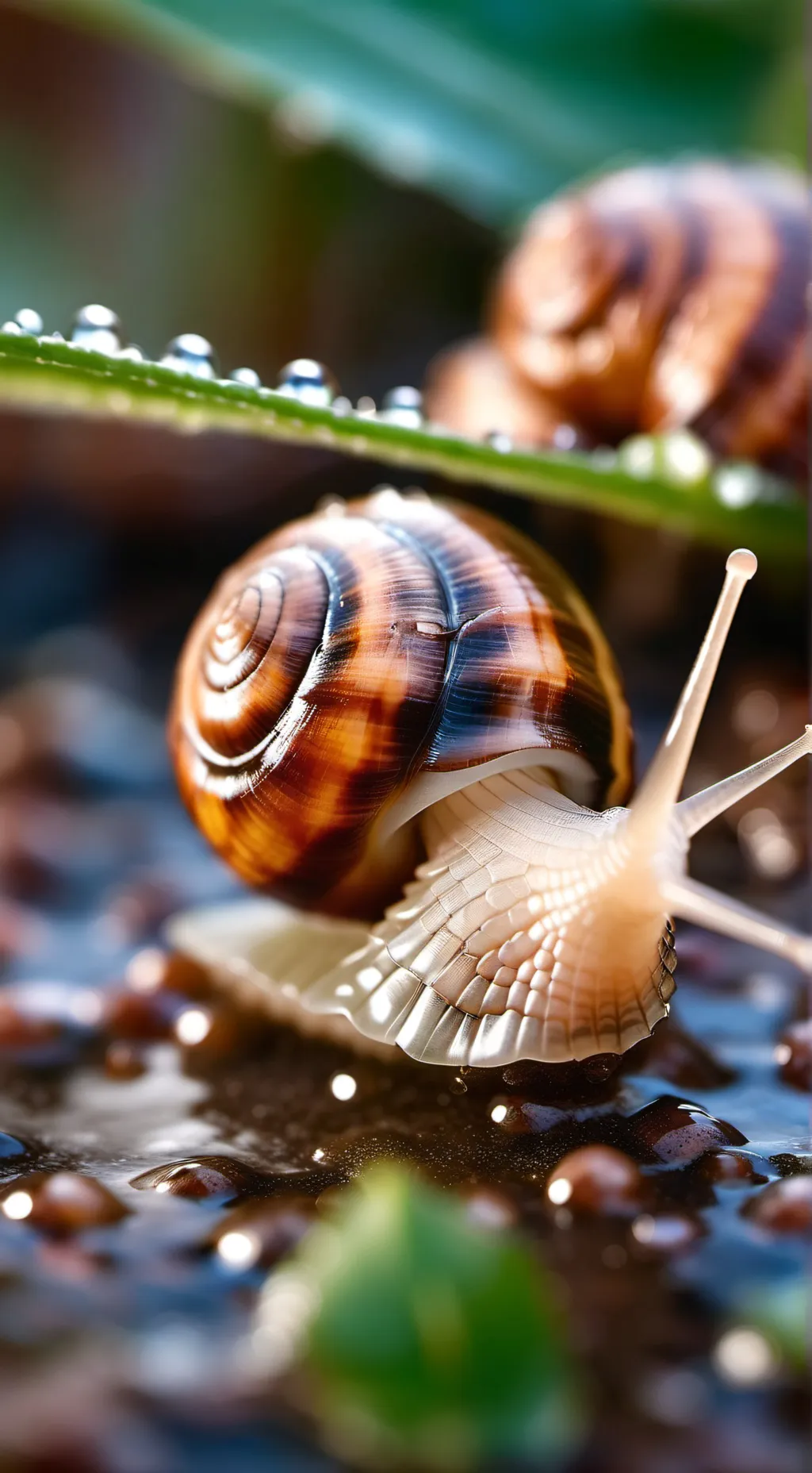 ai character: Immortal snail. background