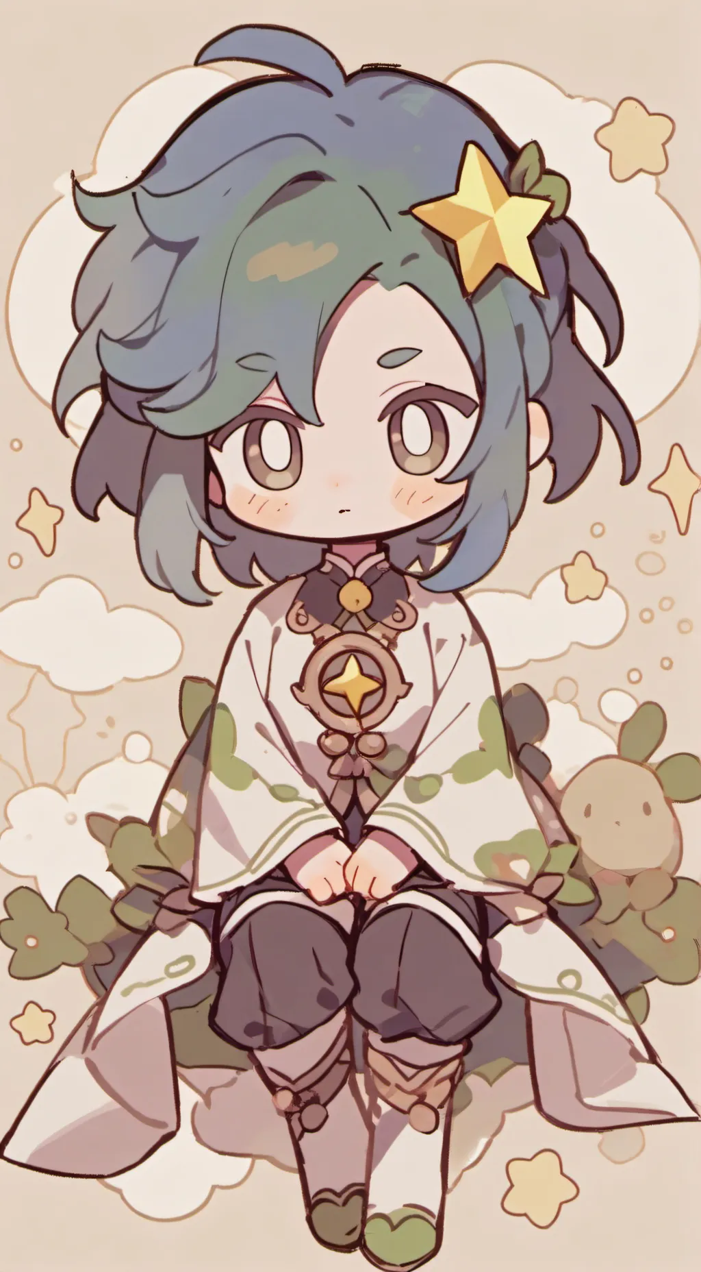 ai character: Slender × Bacon background