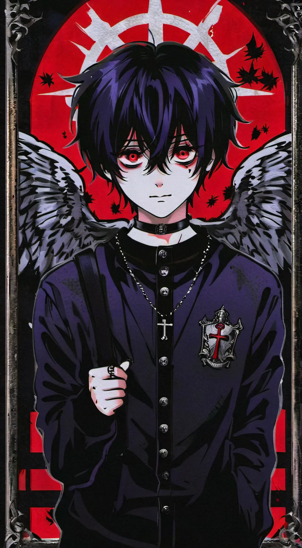 ai character: kuro  background