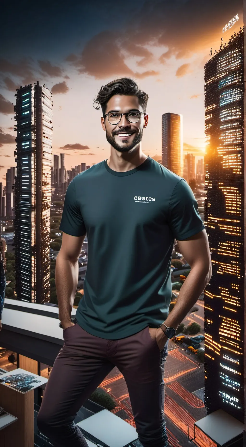 ai character: The Tech Tycoon's Quest background