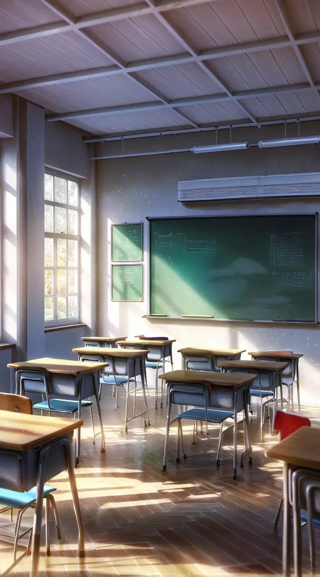 ai character: Classroom!! background