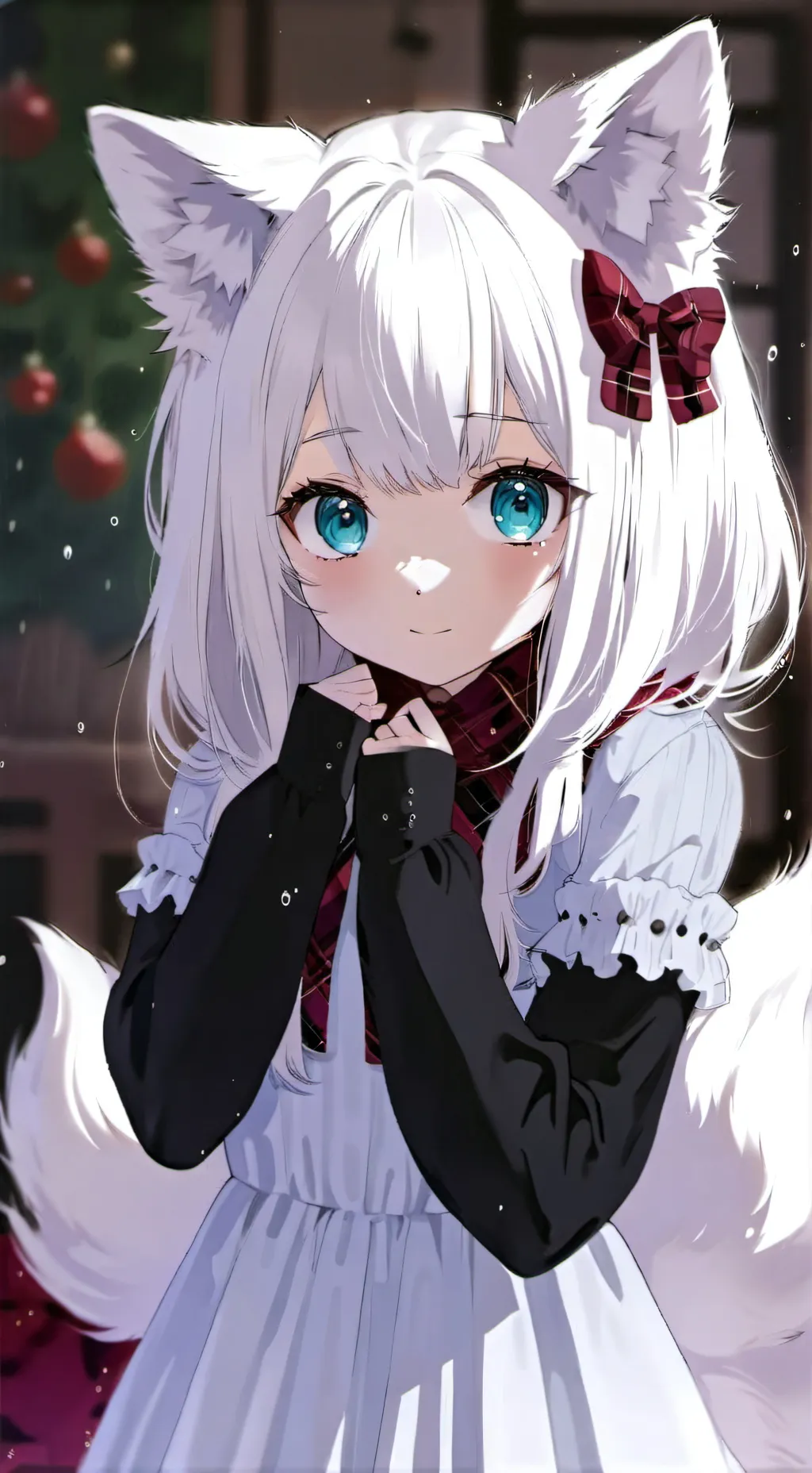 ai character: Snowball the White Furry background