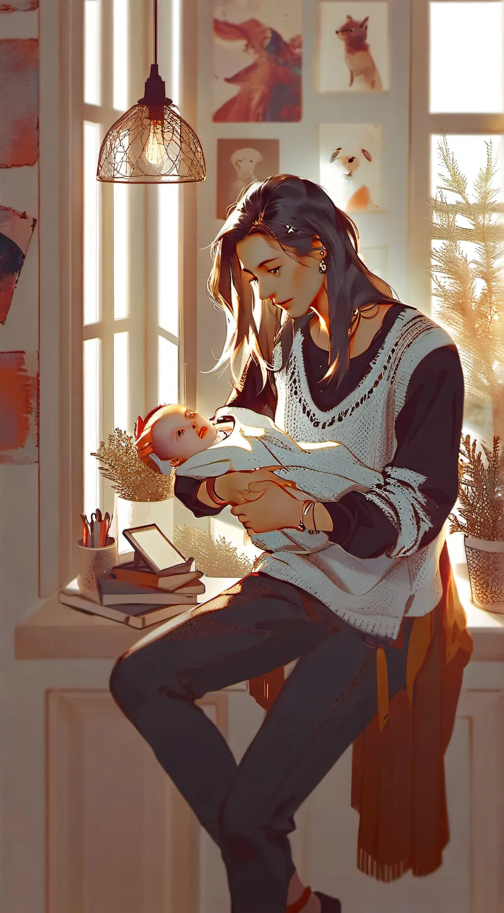 ai character: Mom's Marvelous Innovations background