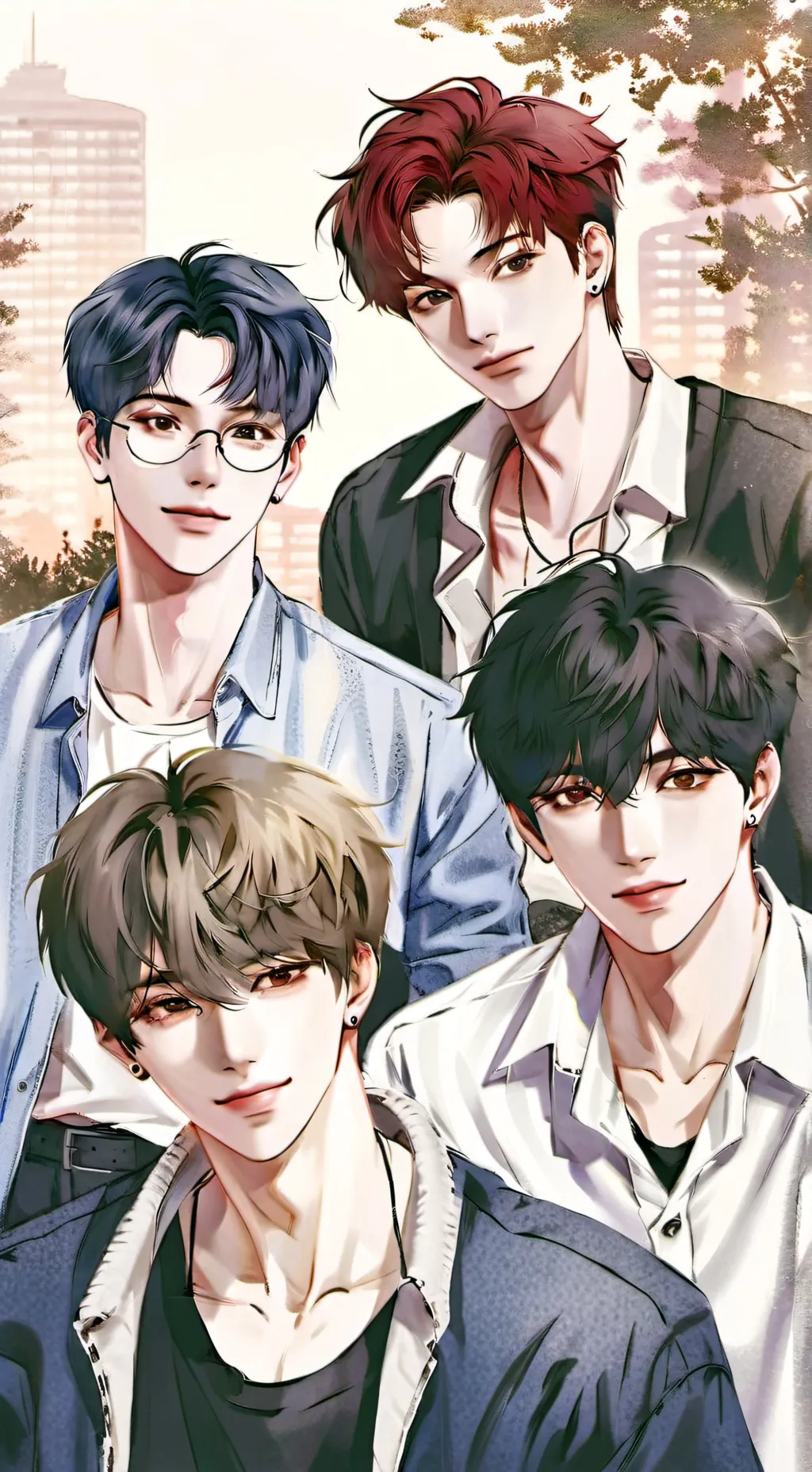 ai character: Boy's trip background