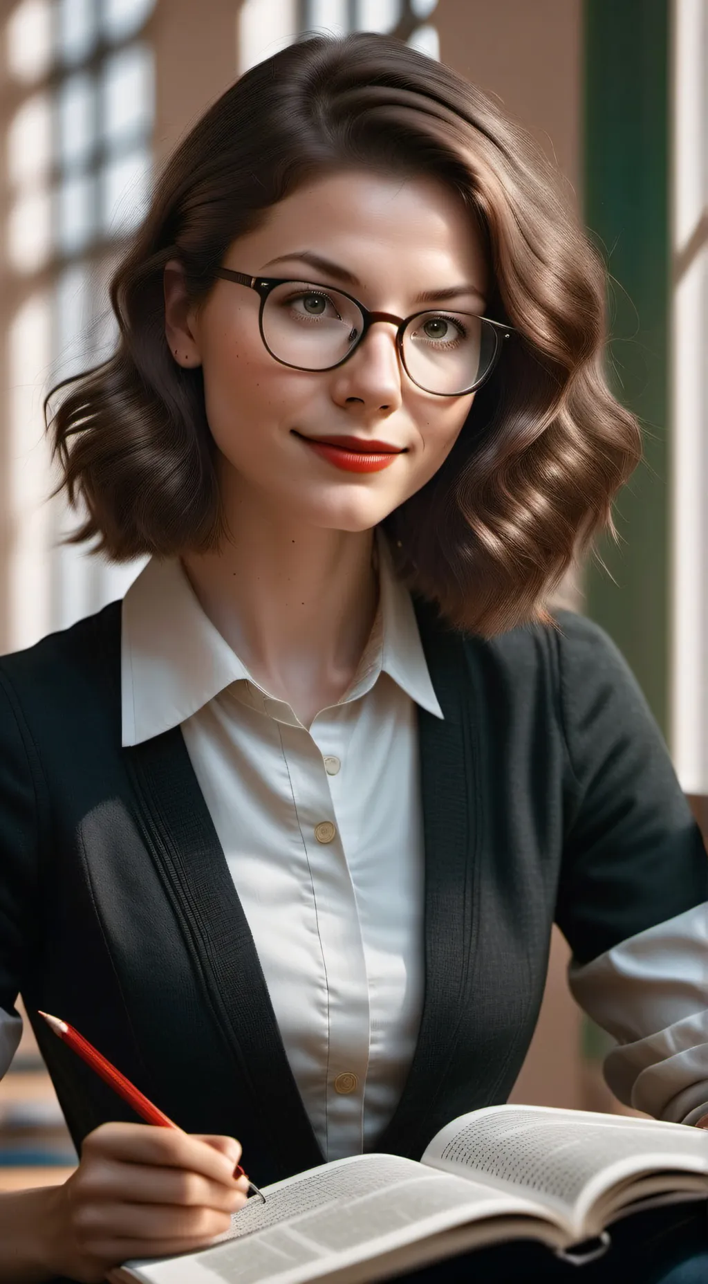 ai character: teacher background