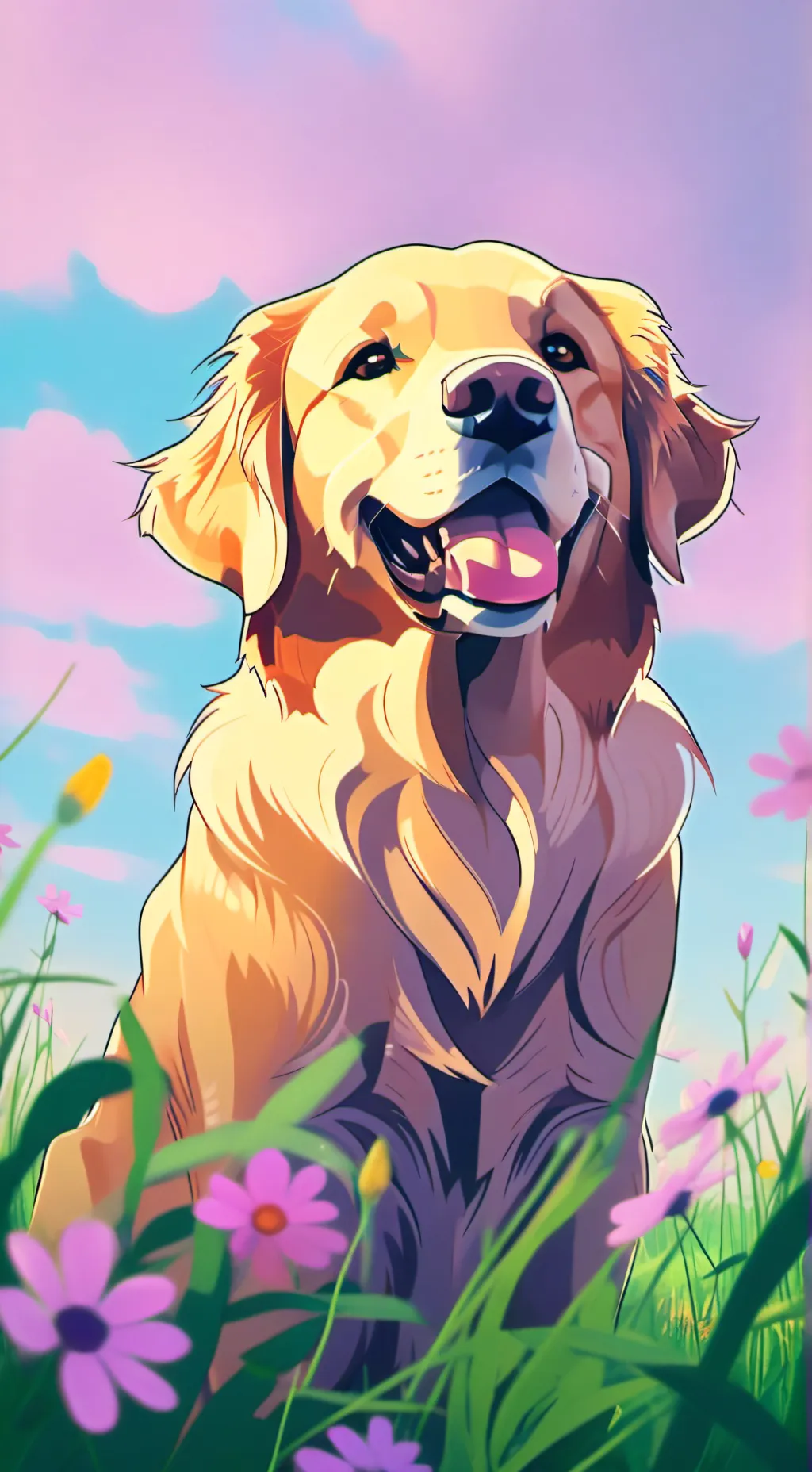 ai character: Dog  background