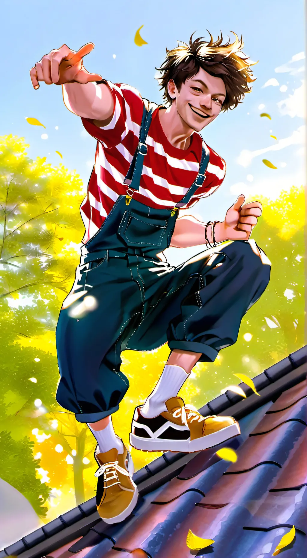 ai character: kalsson på taket background