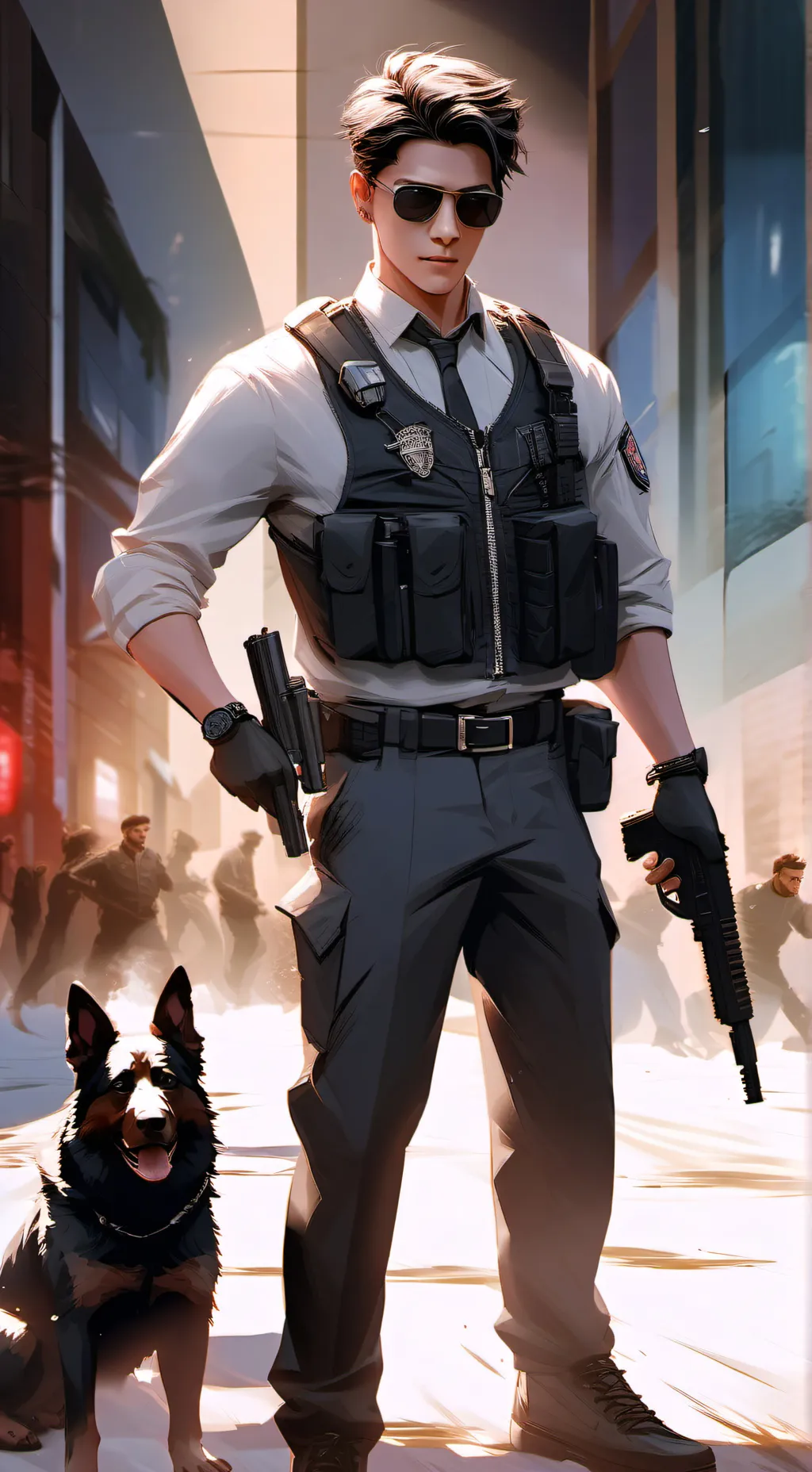 ai character: Agent max background