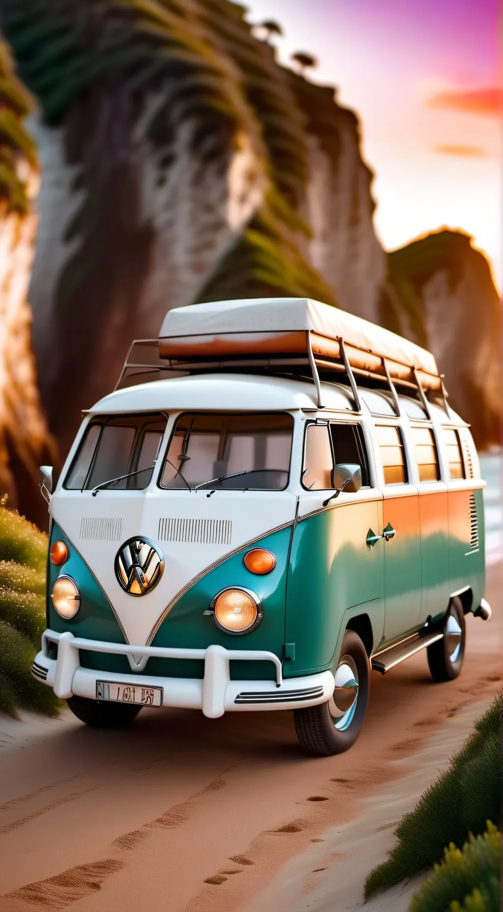 ai character: CH road trip again background