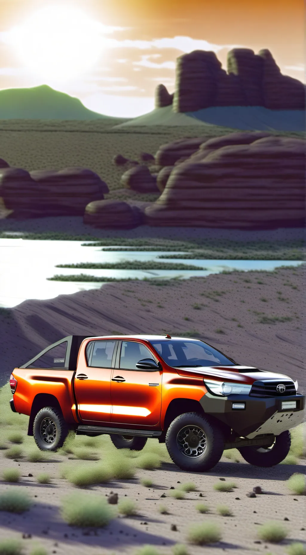 ai character: Toyota Hilux background