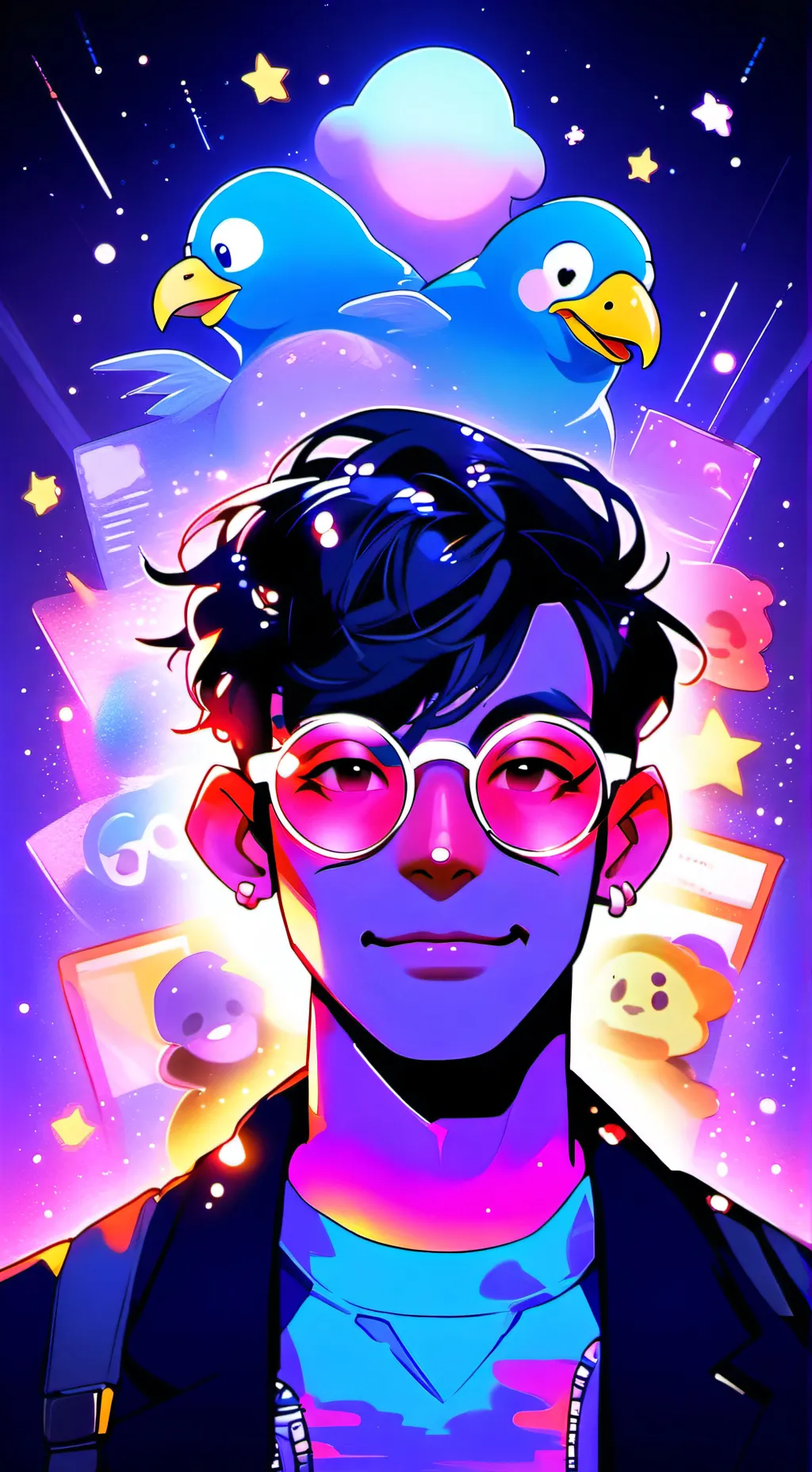 ai character: Prof. Dodo Memes background