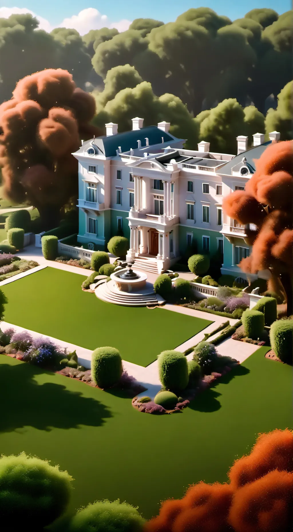 ai character: mansion donde caes background