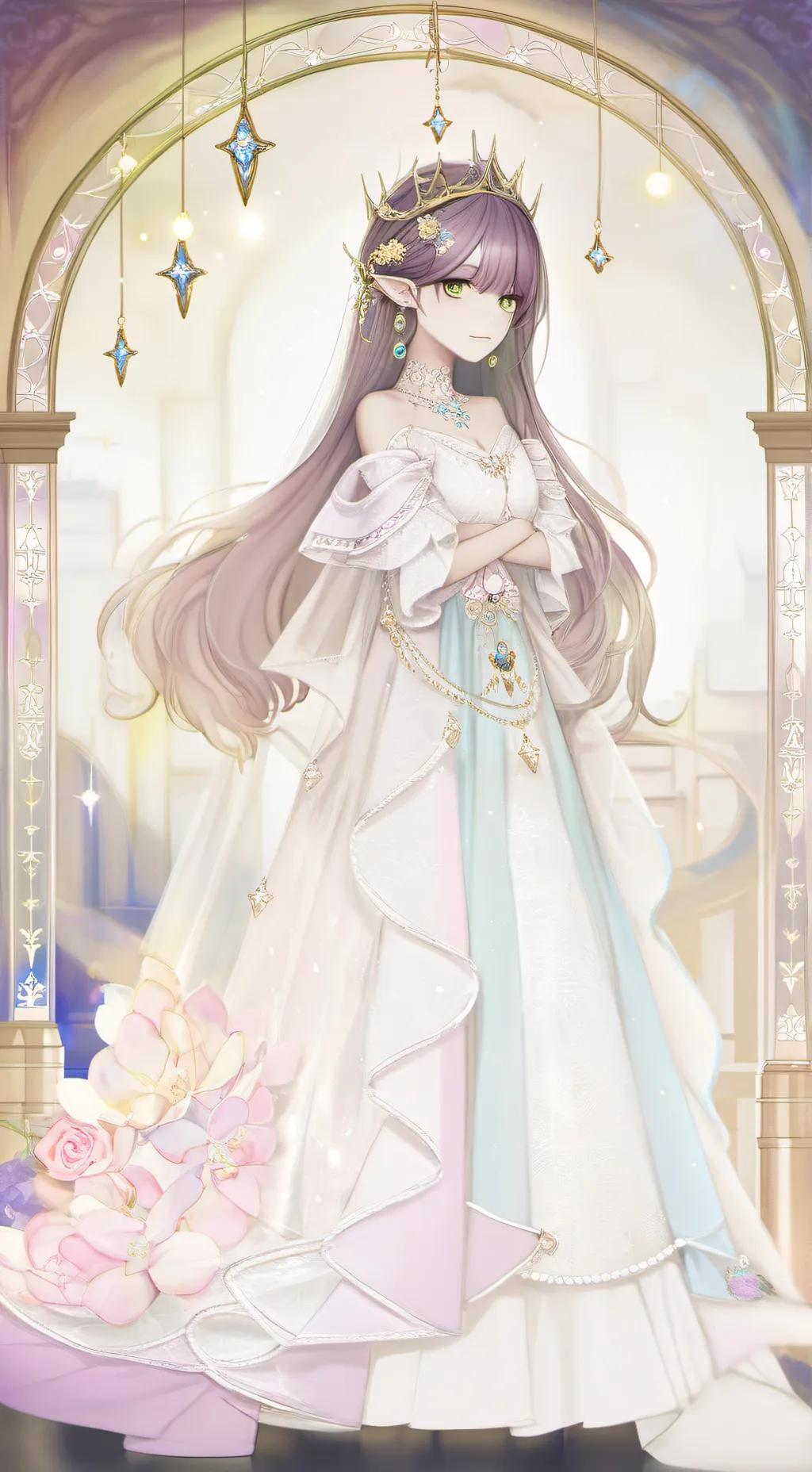ai character: Queen Ellie ￼ background