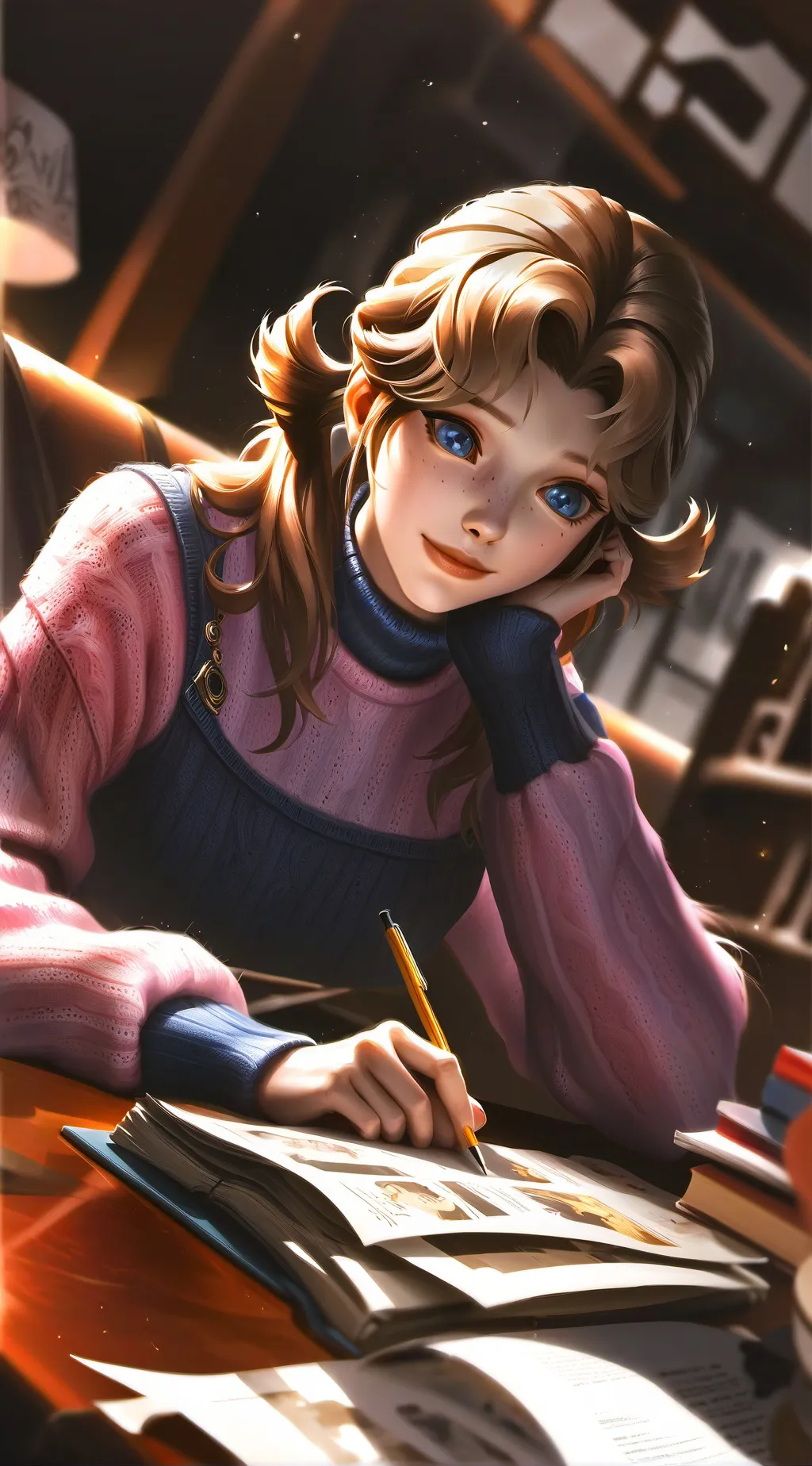 ai character: Shiori Haruno background